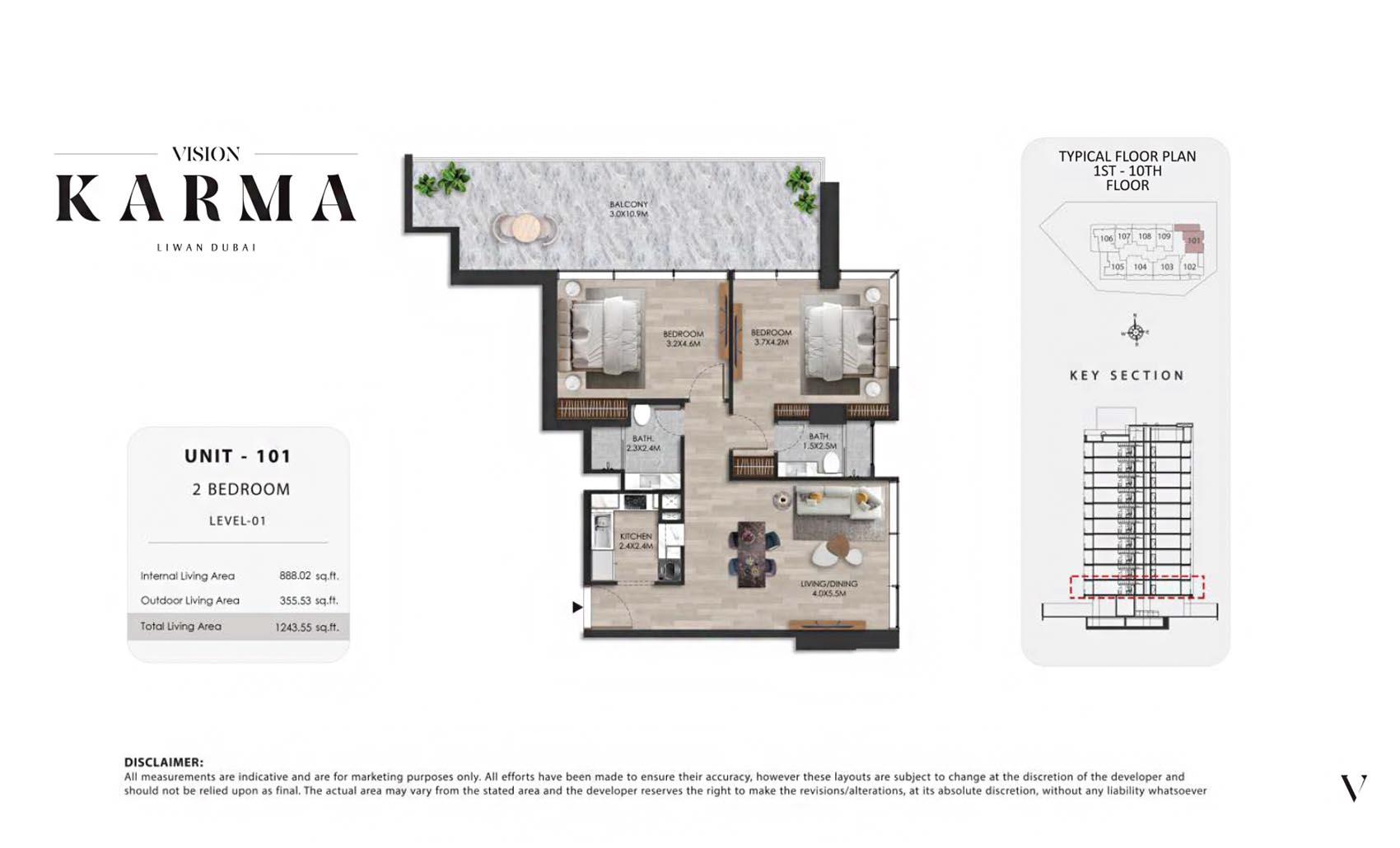 2 Bedroom