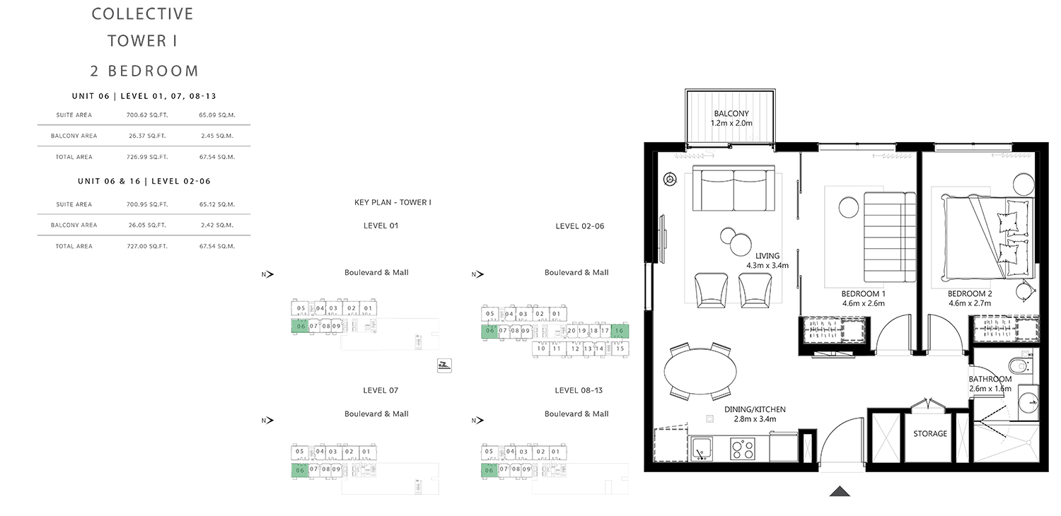 2 Bedroom