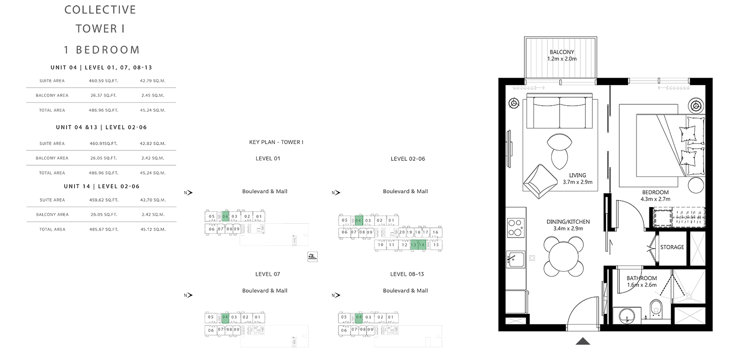 1 Bedroom